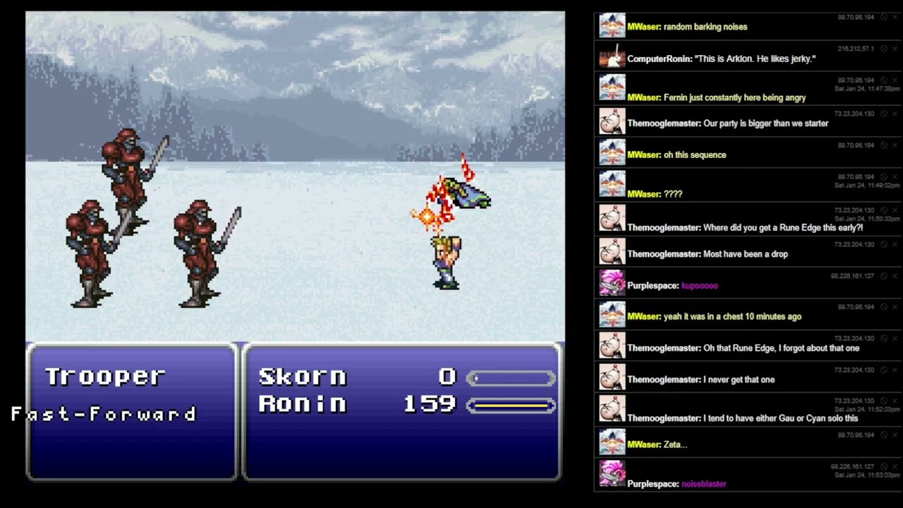 Final Fantasy III (SNES) - 08 - Esper Defense
