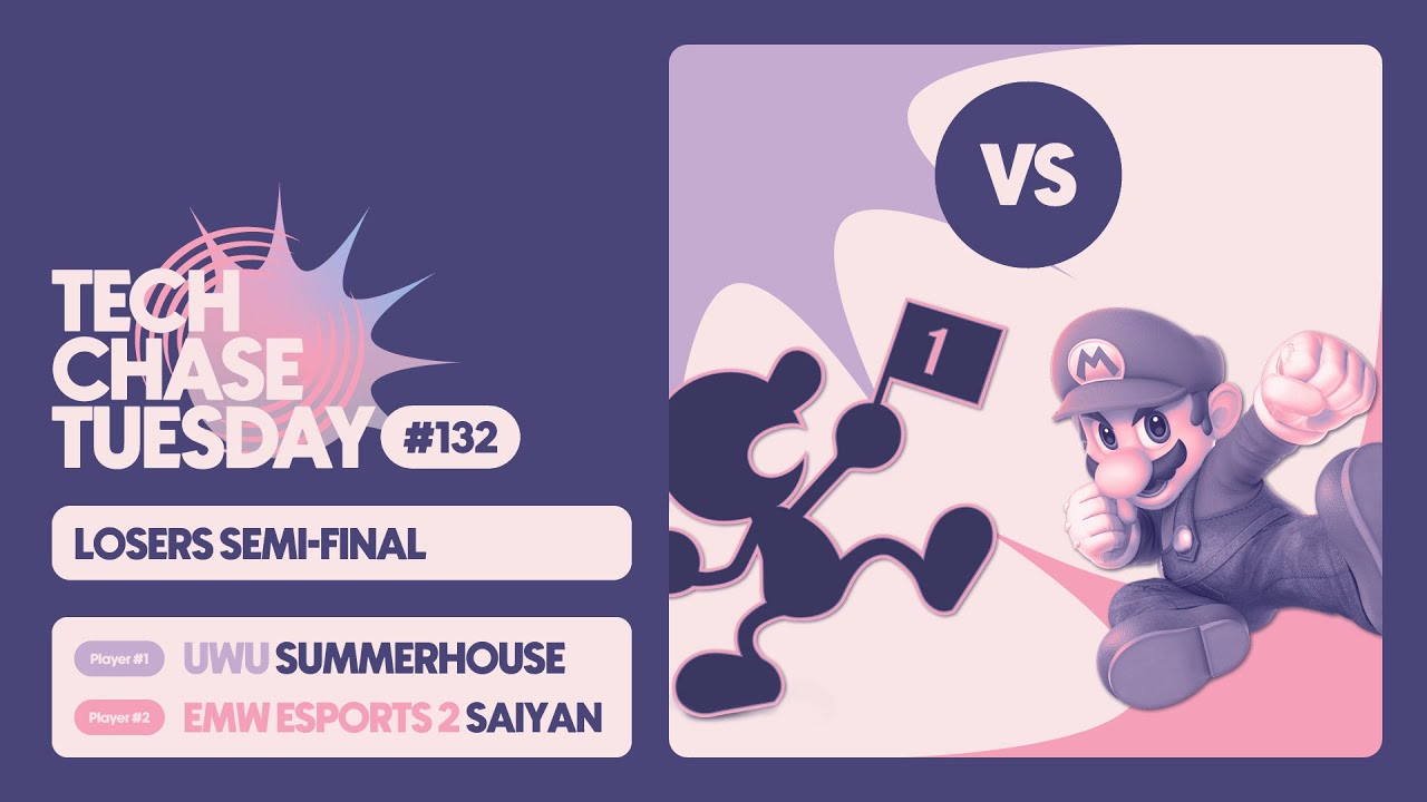 UwU SummerHouse (G&W) vs EMW Esports 2 | Saiyan (Mario) | Losers Semis | Tech Chase Tuesday 132