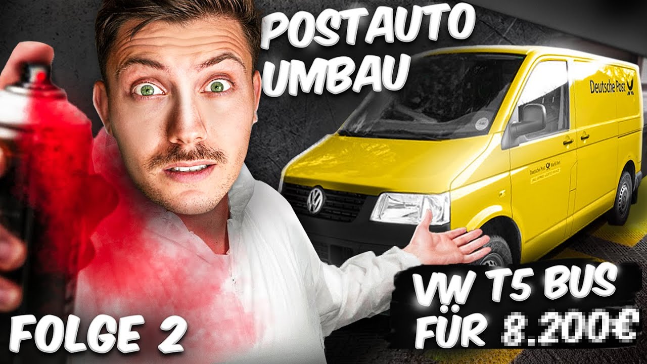 Ich habe ein POSTAUTO GÜNSTIG GEKAUFT und es erstrahlt in neuem GLANZ 📈 DHL BUS UMBAU 📦 Folge 02