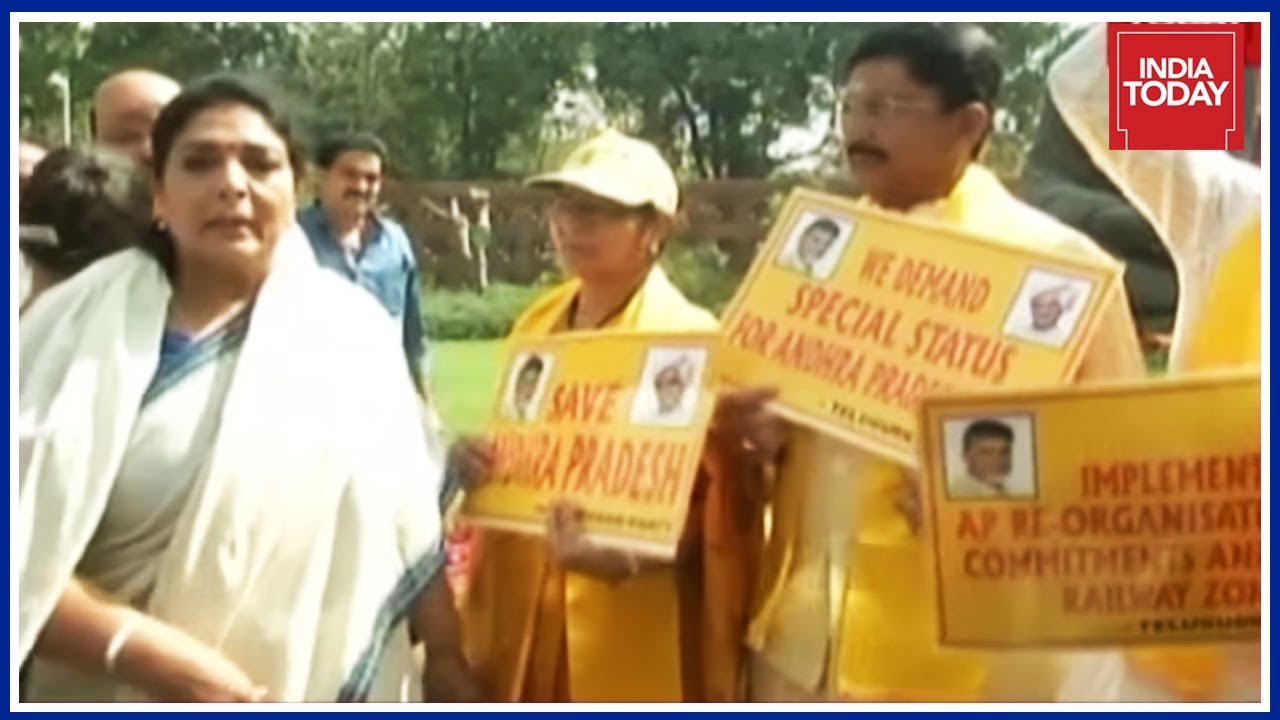 As TDP Protests Outside Parliament, Ruckus Forces Lok Sabha To Be Adjourned Till Noon