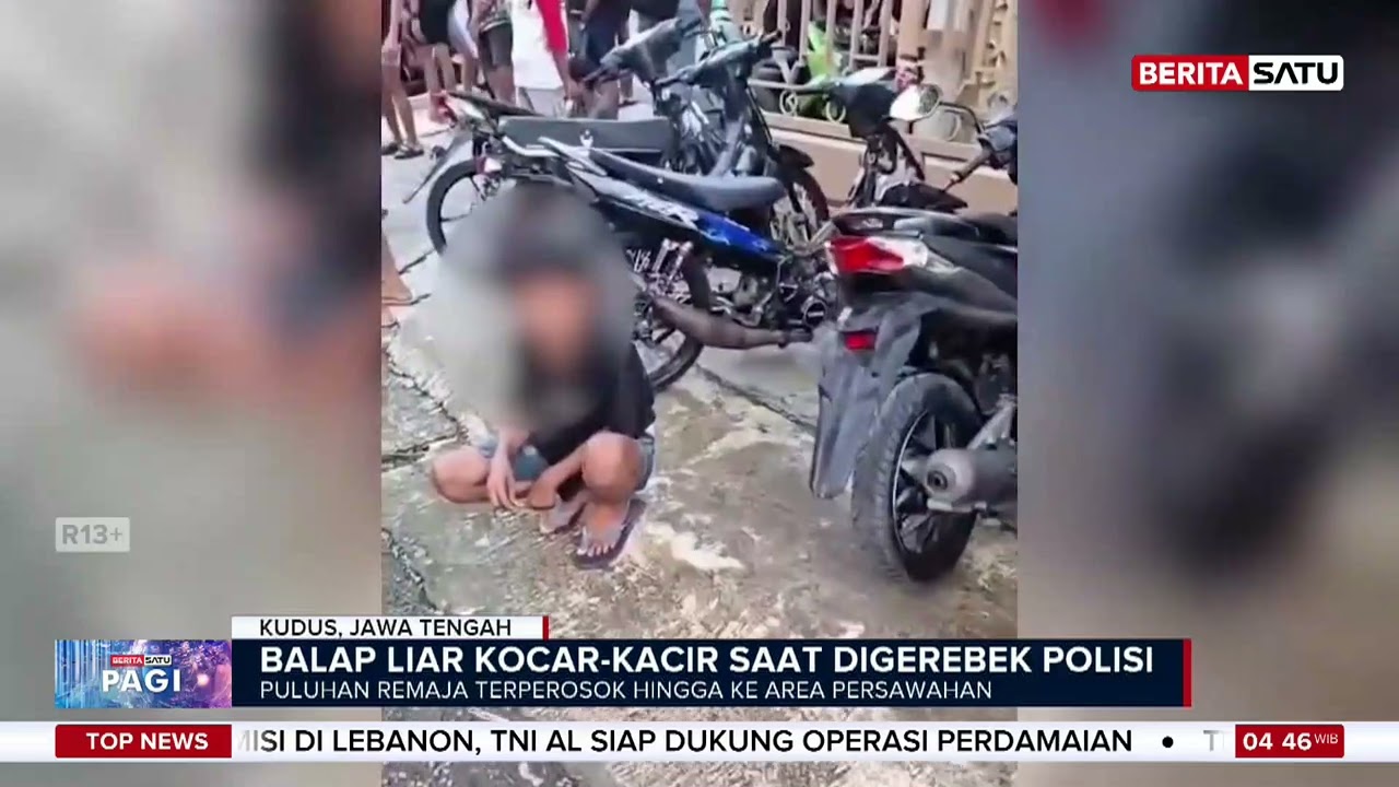 Digerebek Polisi, Puluhan Remaja Balap Liar di Kudus Kocar-Kacir #beritasatu