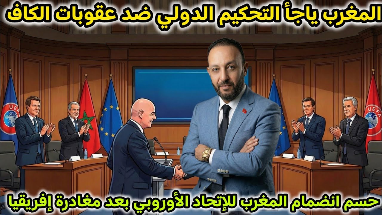 المغرب يلجأ للتحكيم الدولي ضد عقوبات الكاف، و حسم انضمام المغرب للإتحاد الأوروبي بعد مغادرة إفريقيا