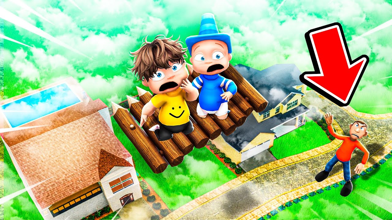 Daddy Found Our SECRET SKYBASE!  (Whos Your Daddy)