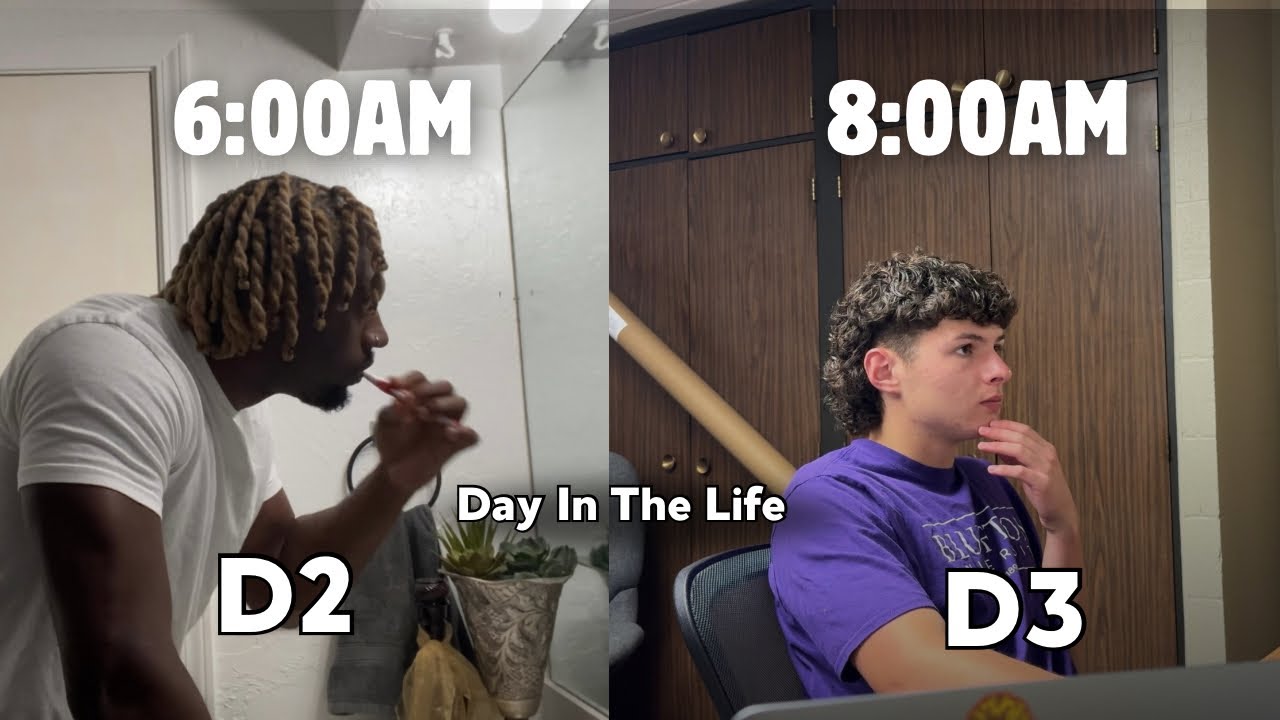 Day In The Life: D2 vs D3 College Football Players (Off-season Edition)