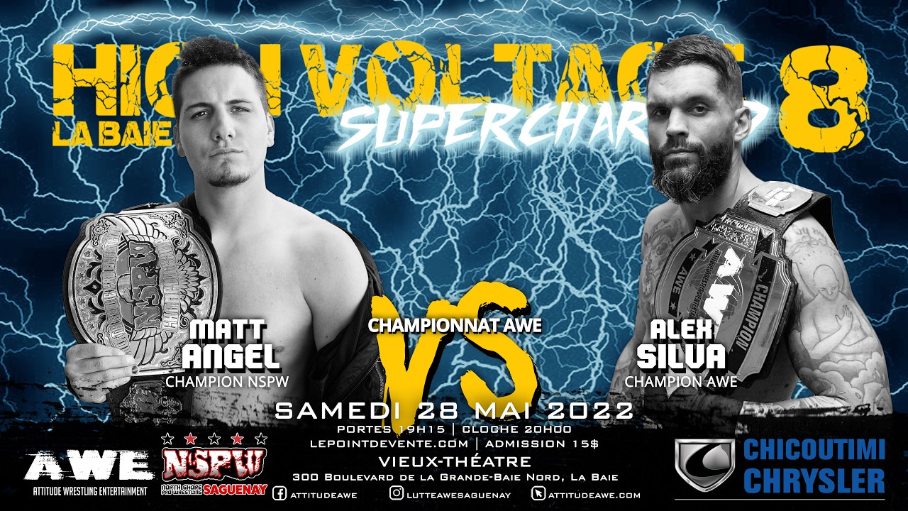 AWE - Matt Angel vs Alex Silva(c)  Championnat AWE