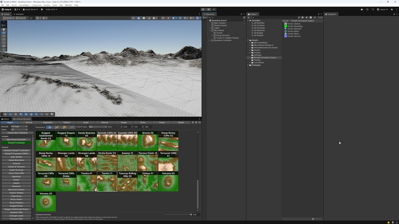Terrain Converter: Backdrop Creation and Distribution