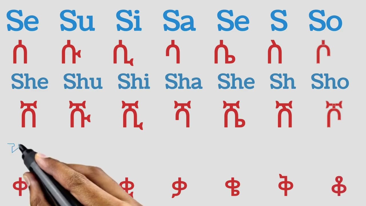 ምርጥ የአማርኛ ፊደላት አፃፃፍ ለጀማሪዎች / How to write Amharic alphabets #amharic #ኢትዮጵያ #ሀገሬ_አካዳሚ #seifuonebs