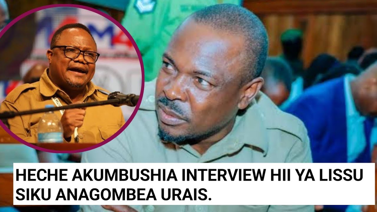 JOHN HECHE AKUMBISHIA HII INTERVIEW YA LISSU AKIGOMBEA URAIS.