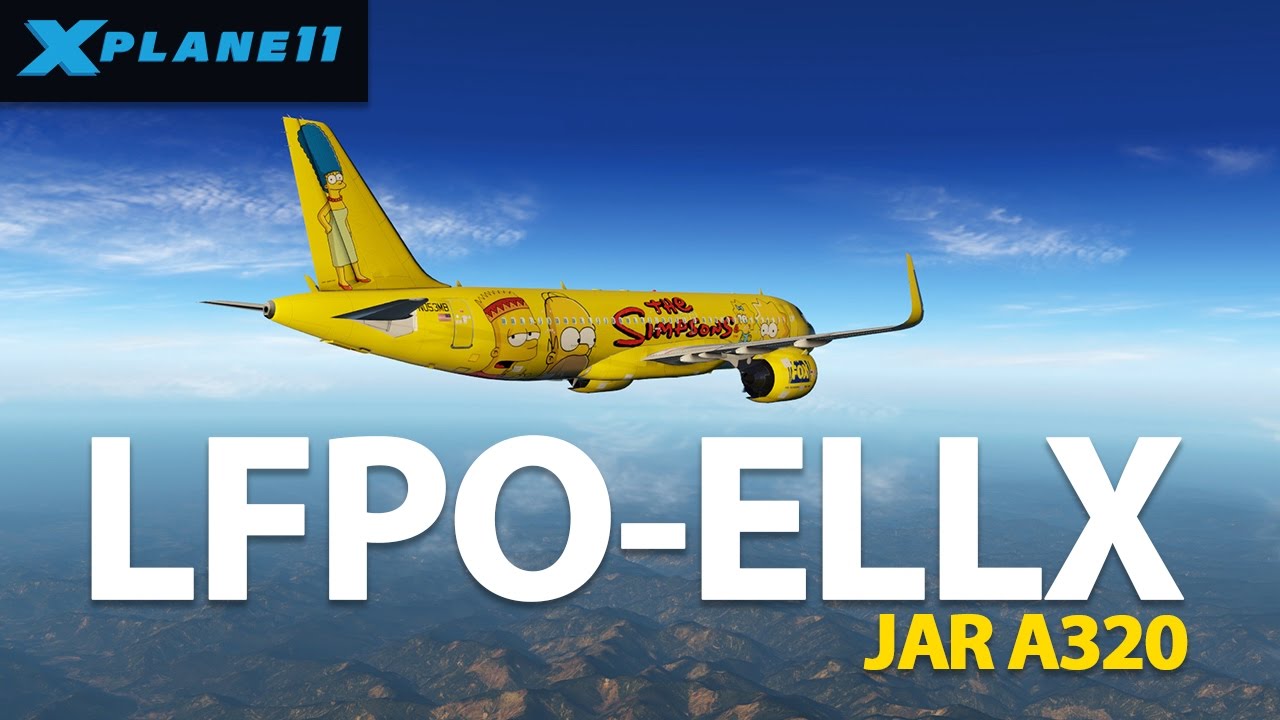 X-plane 11 | JAR A320 | Paris (LFPO) - Luxembourg (ELLX)
