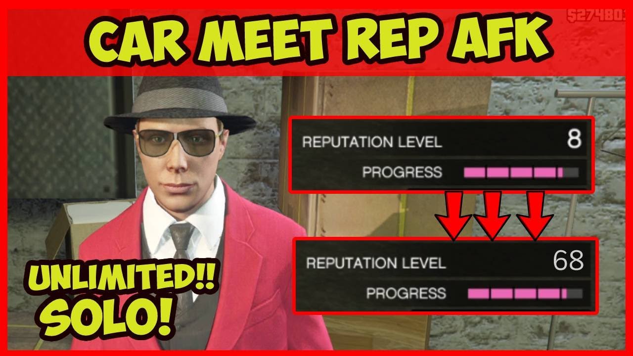 UNLIMITED CAR MEET REPUTATION AFK | LEVEL UP SOLO - GTA 5 Online