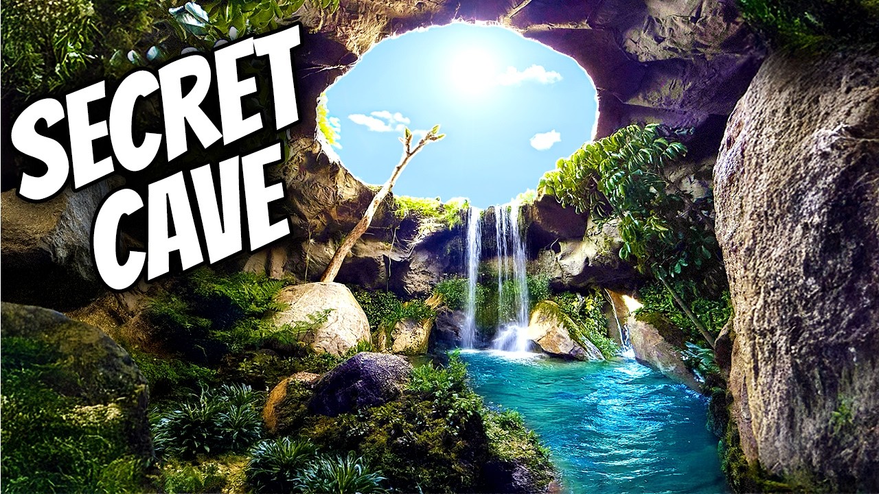 This Cave Has A Secret Underground Waterfall Inside… And I Built It