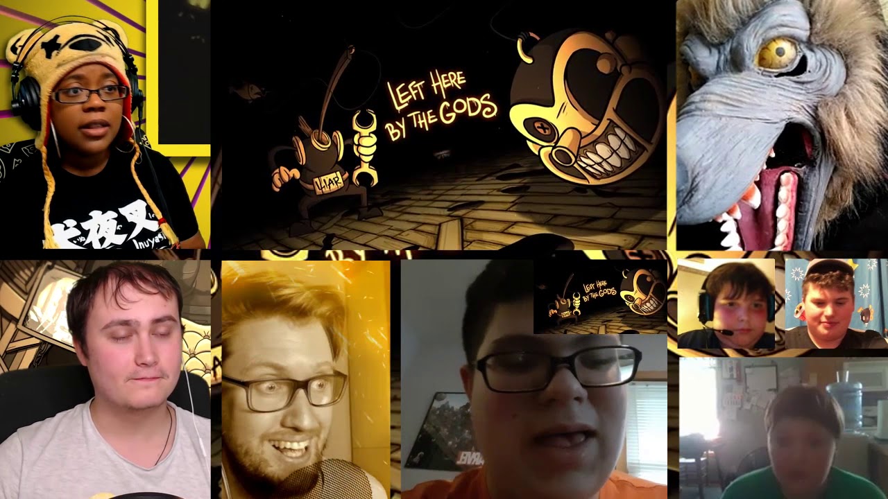 ART OF DARKNESS | Animated Bendy and the Ink Machine Song! [REACTION MASH-UP]