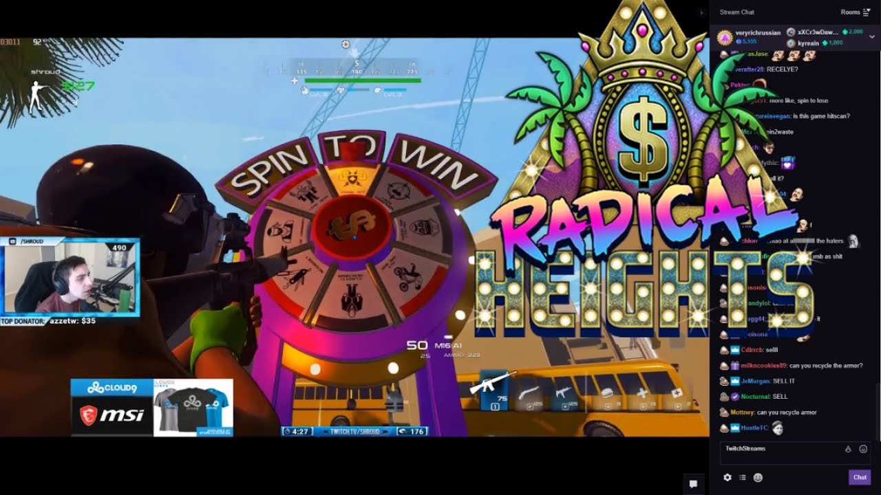 Shrouds First WIN In Radical Heights (Battle Royale)