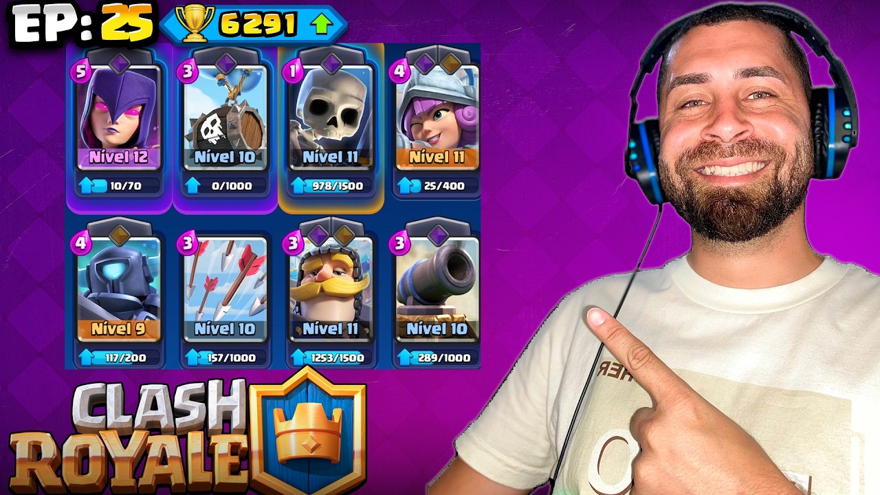 O sofrimento do F2P: Cheguei aos 6290 troféus SEM PAGAR NADA! EP 25