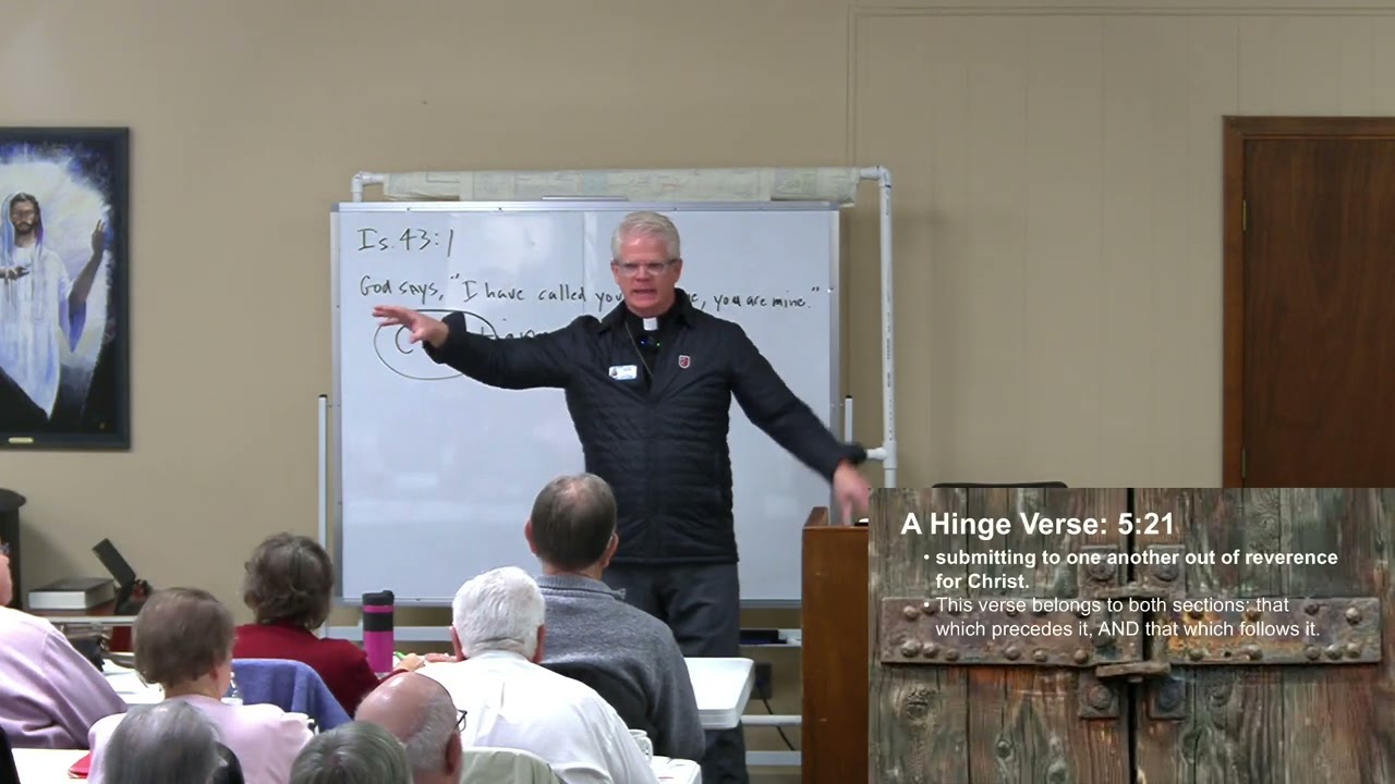 01-11-26 9:45 AM, Bible Class Video (Book of Ephesians – session 41)