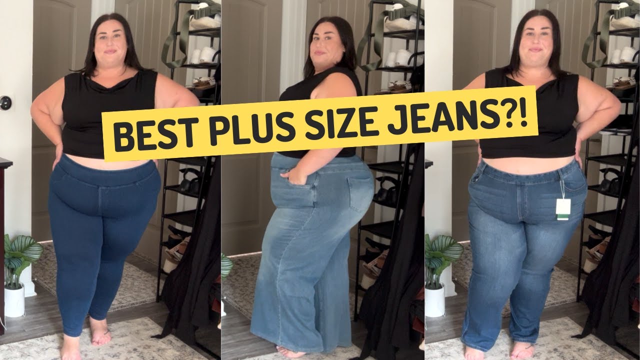 Are These the BEST Plus Size Wide Leg Jeans? Must-Have Halara Try On!