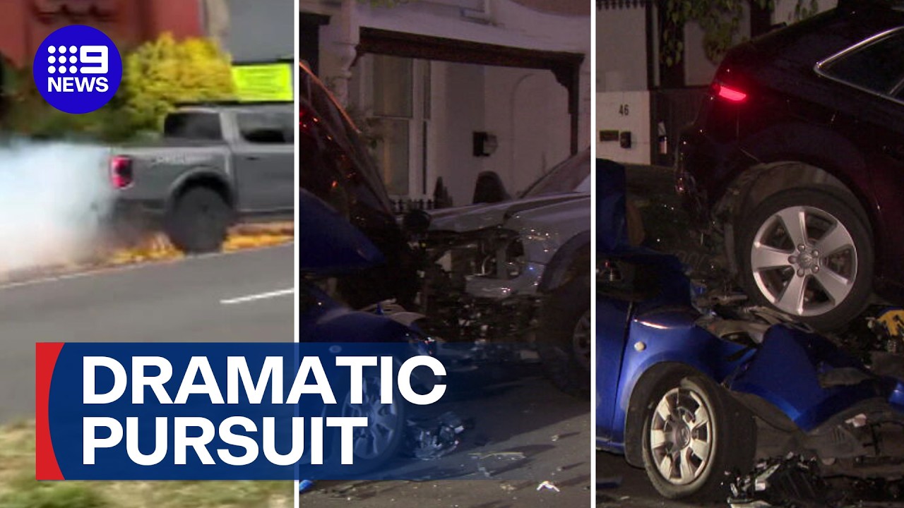 Man faces court after ute filmed screaming down Melbourne street | 9 News Australia