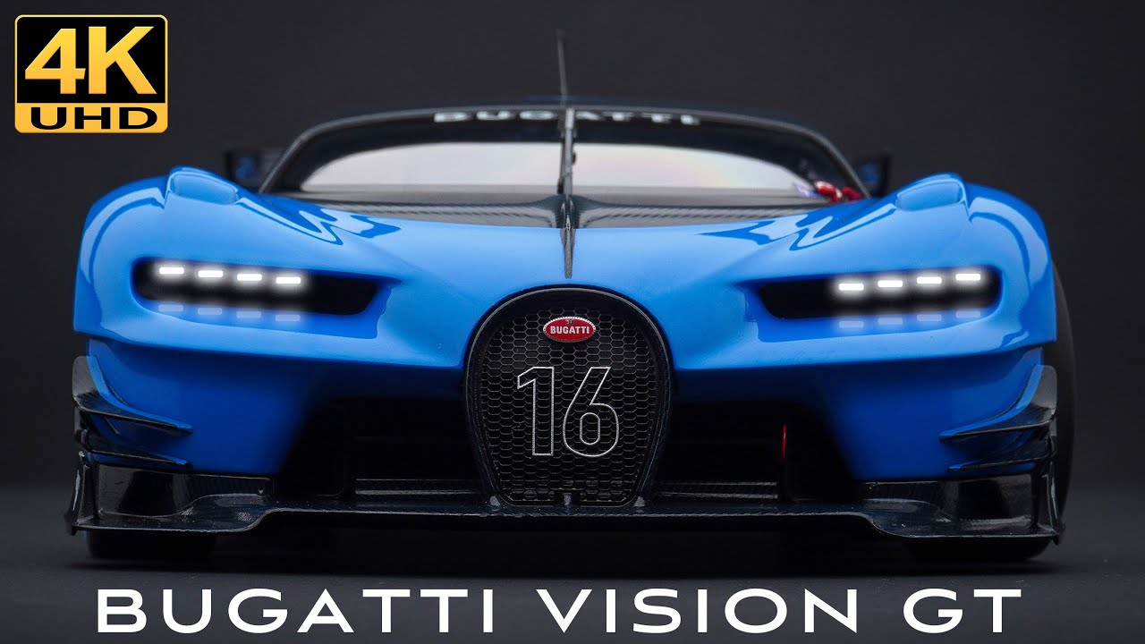 Bugatti super sports car of the future, Bugatti Vision GT, 4K UHD - 1/18 AUTOart