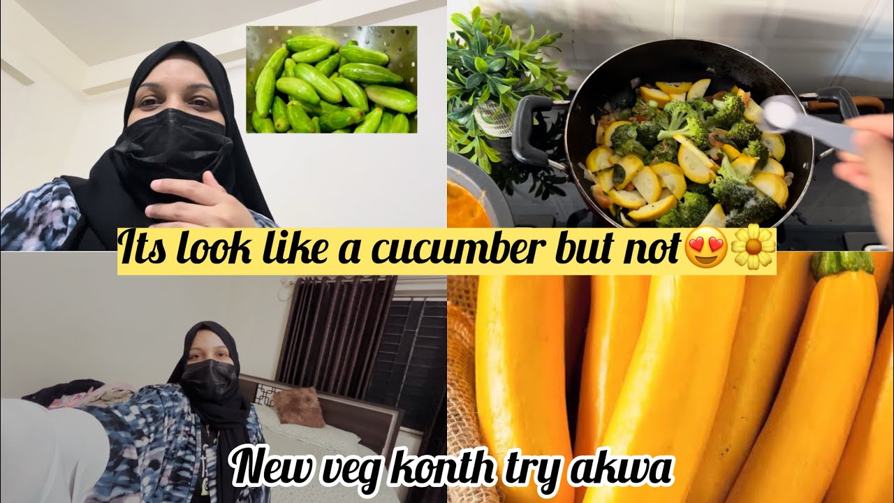 Its look like a cucumber but not 🤣new veg try akye indu yengane ikkud noka taste🥰😍 ||minazmussh vlog