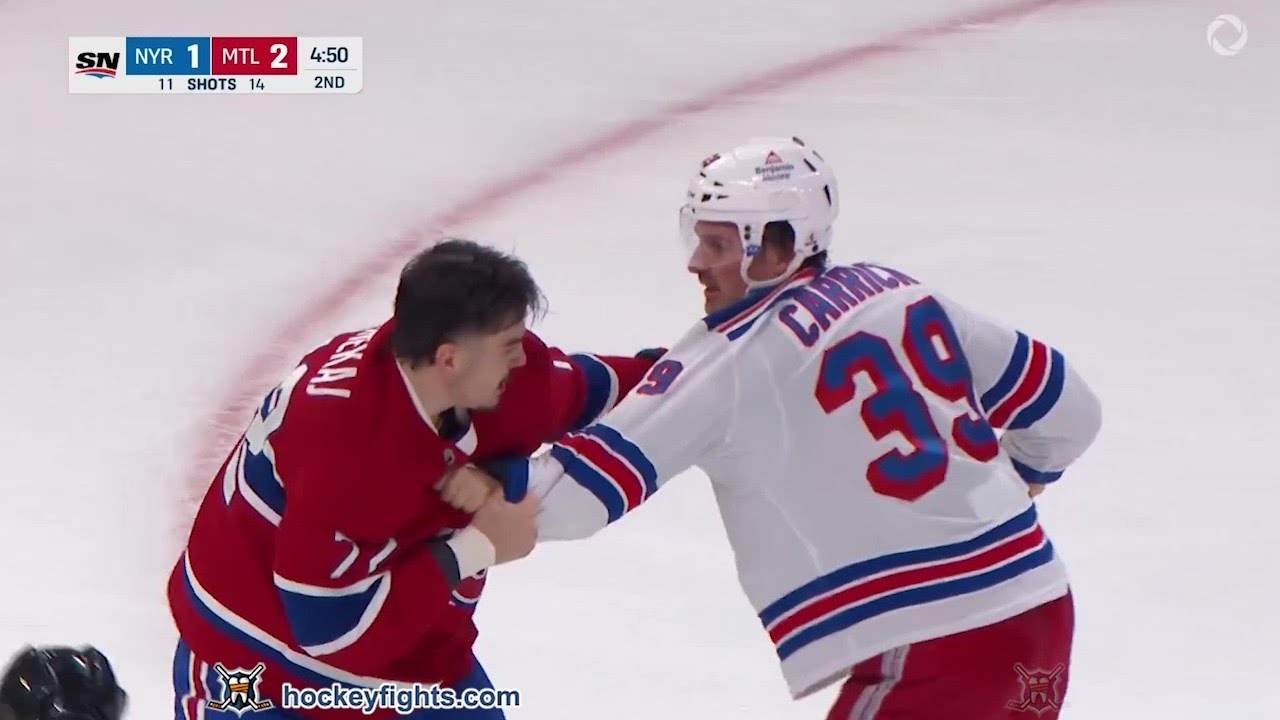 Sam Carrick vs Arber Xhekaj Oct 18, 2025