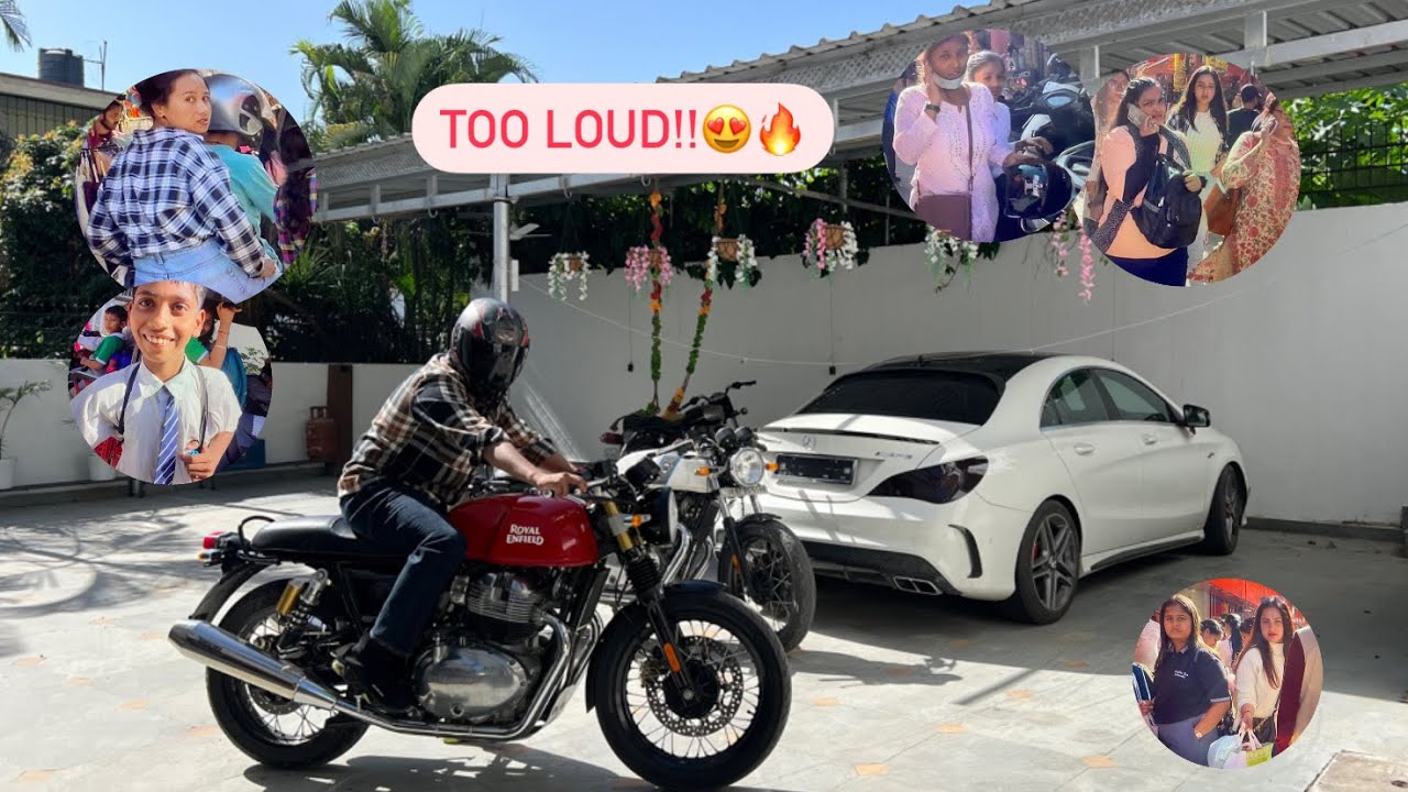CUTE GIRLS REACTION ON LOUDEST GT 650 IN DEHRADUN!!