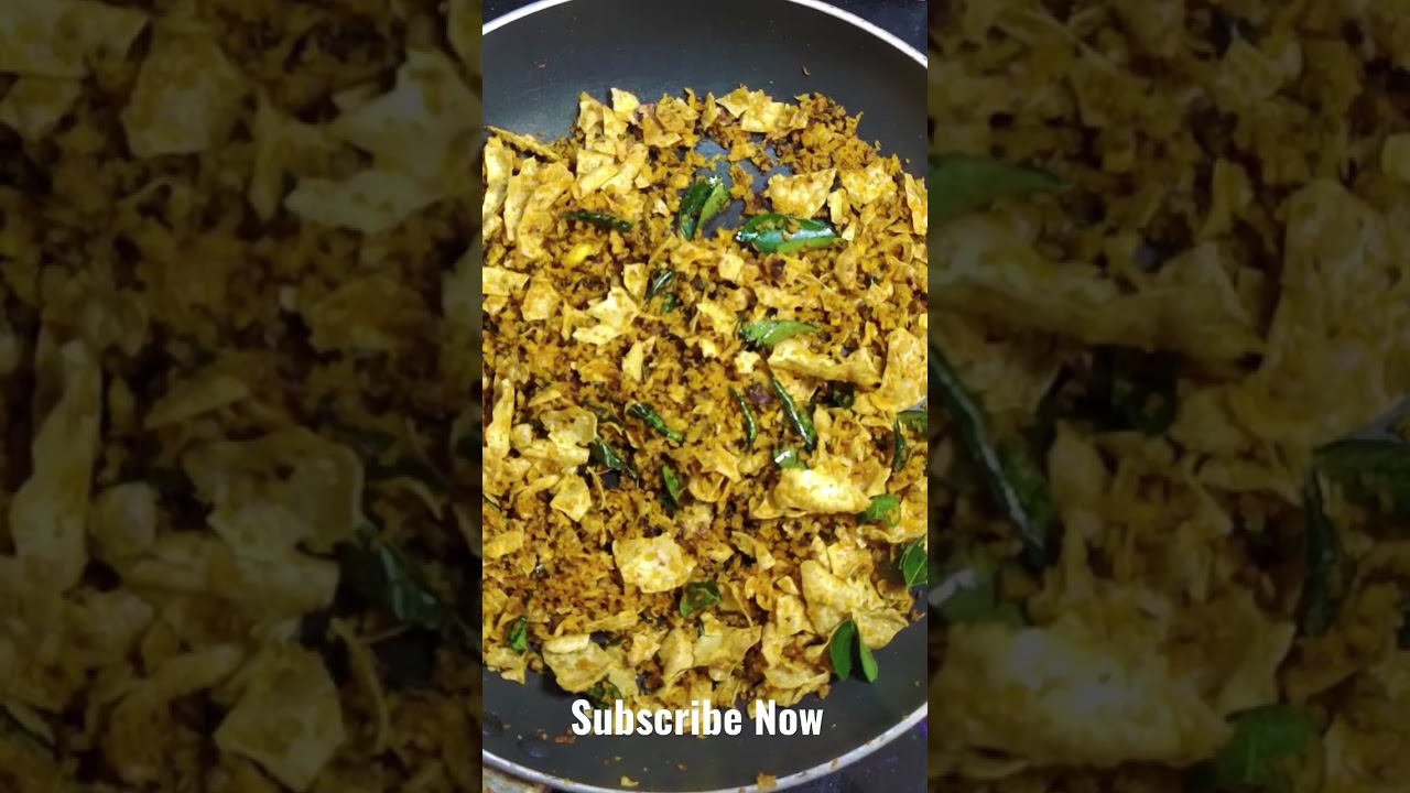 When Thoran was made with pappadam | Pappada Thoran #shorts