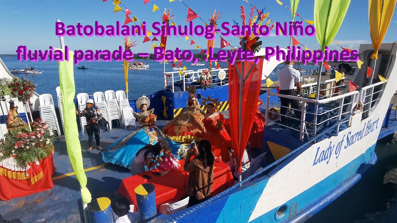 Joining the fluvial parade in Bato, Leyte, Philippines