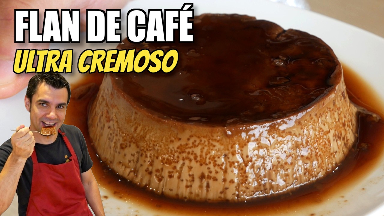 EL FLAN DE CAFÉ más CREMOSO que probarás ☕🍮 (Textura PERFECTA)