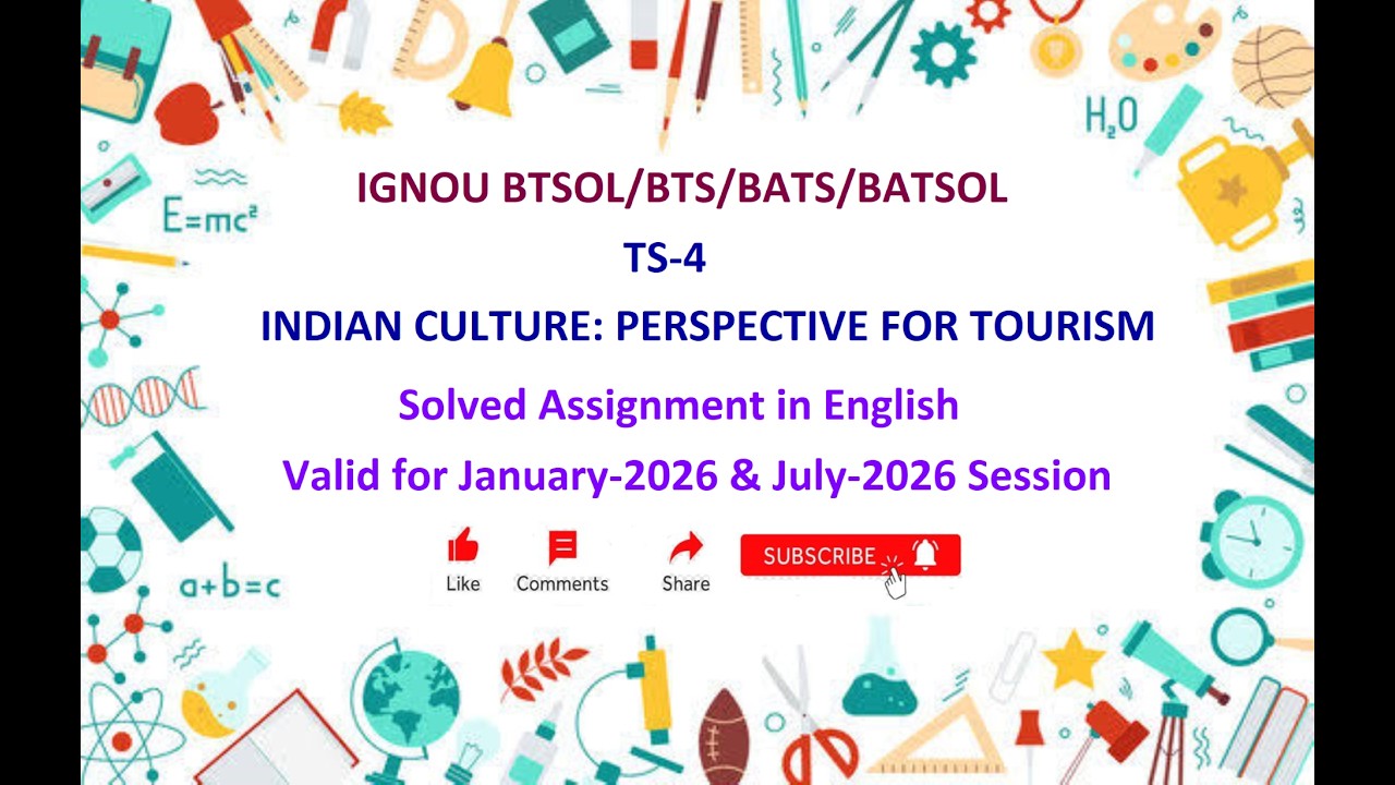 TS 4 SOLVED ASSIGNMENT | TS 4 IGNOU Solved Assignment Jan 2026 & July 2026 | IGNOU