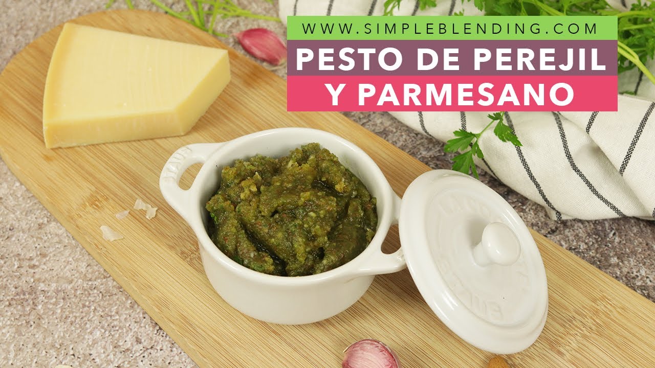PESTO DE PEREJIL Y PARMESANO | Salsa de perejil y parmesano | Pesto con batidora Biochef Astro