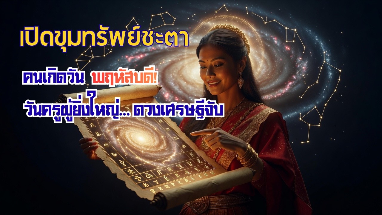 ขุมทรัพย์ชะตาคนเกิดวันพฤหัสบดีวันครูผู้ยิ่งใหญ่ดวงเศรษฐีจับ#จักรวาลพยากรณ์ #ดูดวง #คนเกิดวันพฤหัสบดี