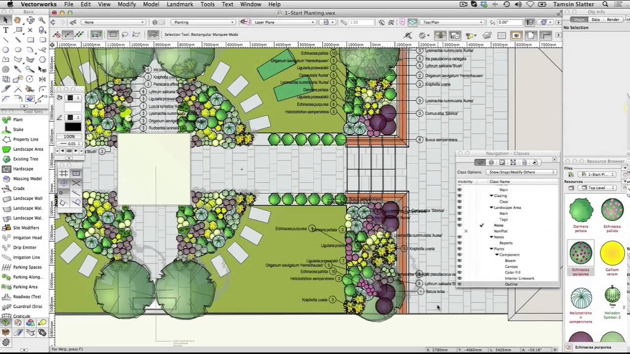 Vectorworks 2017 - Site Design - Place Plants
