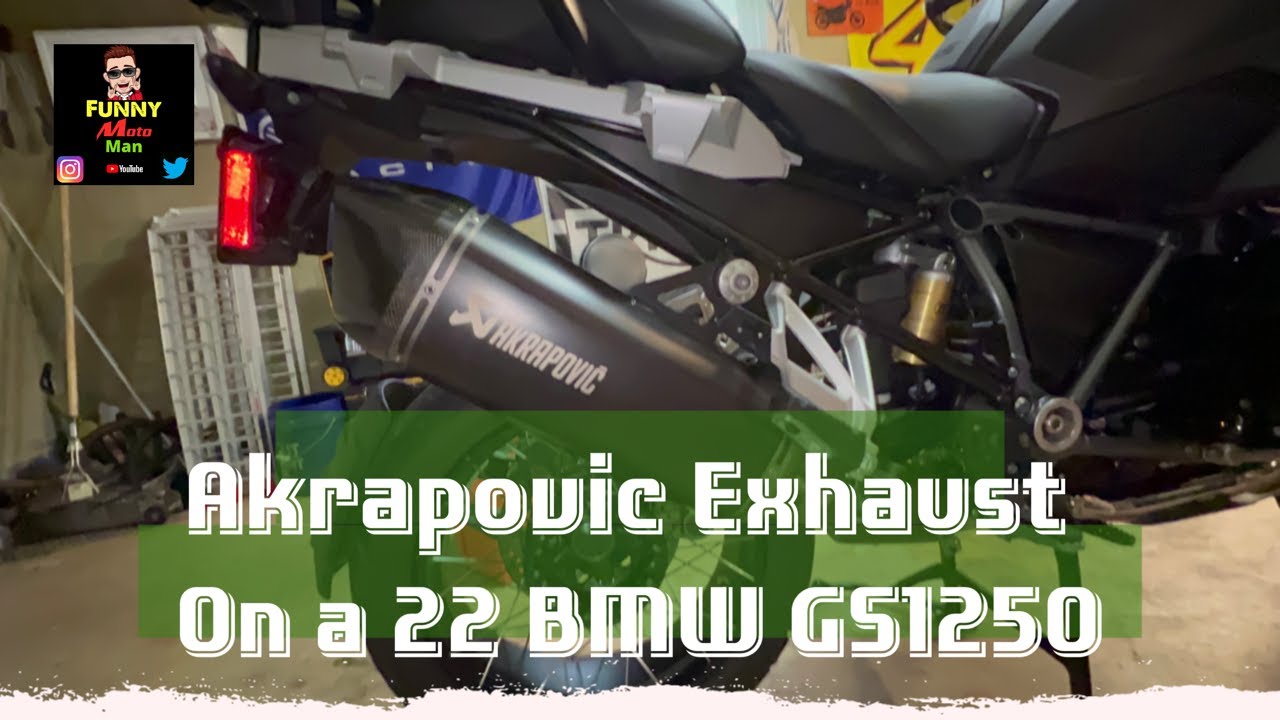 2022 Bmw Gs1250 Akrapovic install