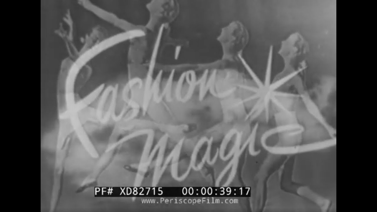 “FASHION MAGIC” 1950 PLATEX-SPONSORED WOMEN'S FASHION TV SHOW w/ ILKA CHASE XD82715