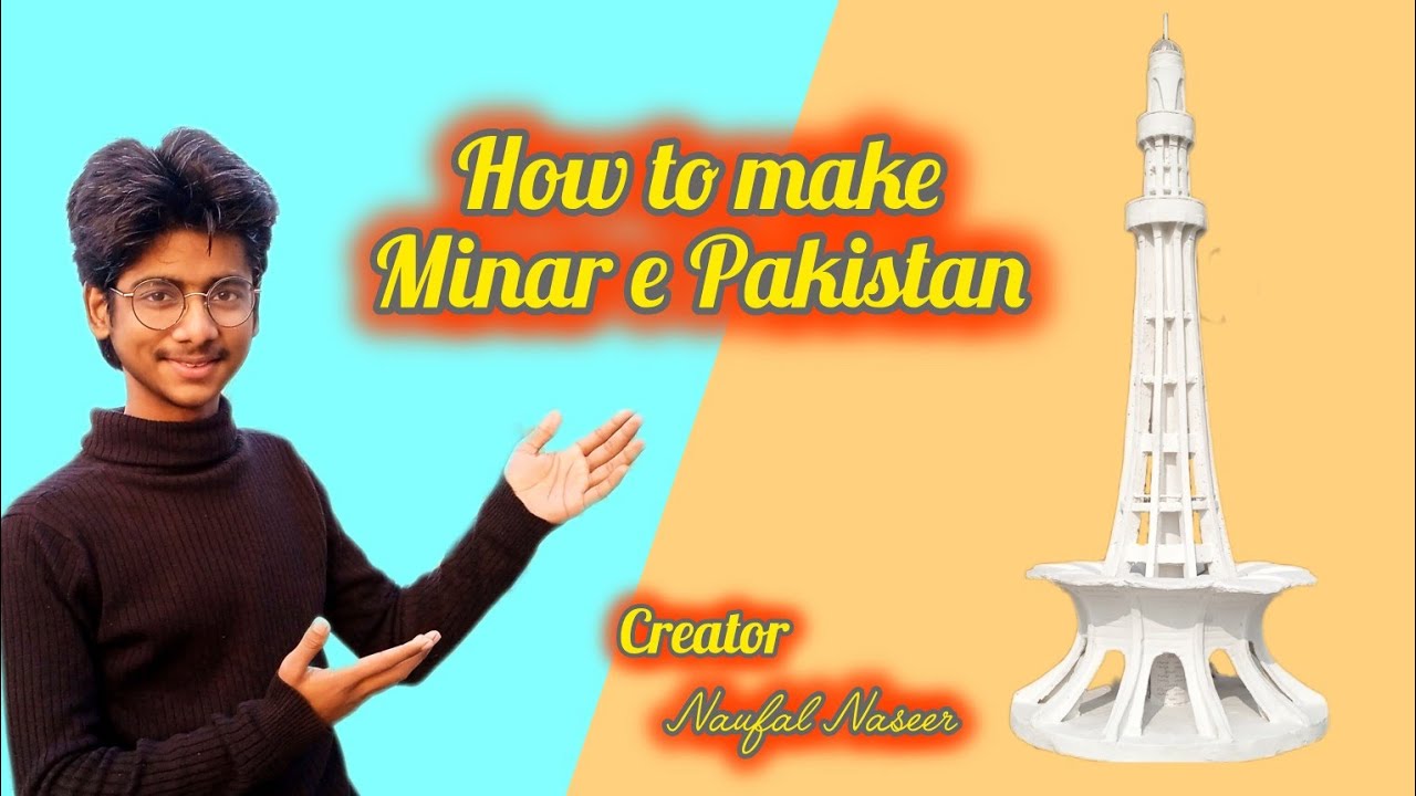 How to || make | a | Minar e Pakistan | With | Thrmacool | step by step