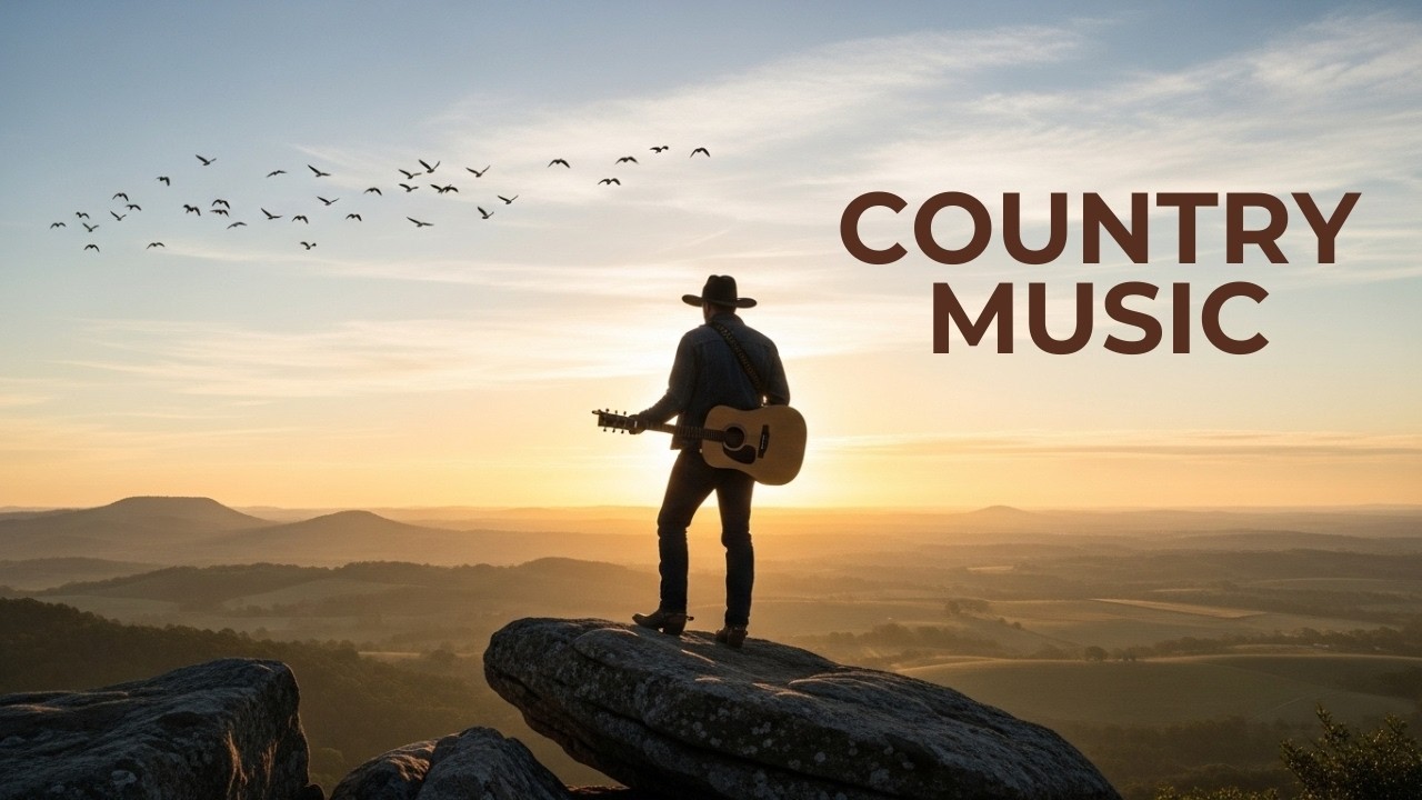 Country Music Sunset 🌅 Peaceful Guitar Country Vibes