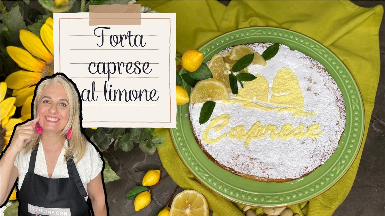 TORTA CAPRESE AL LIMONE 🍋 E CIOCCOLATO -MORBIDISSIMA /RICETTA FACILE PER TUTTI