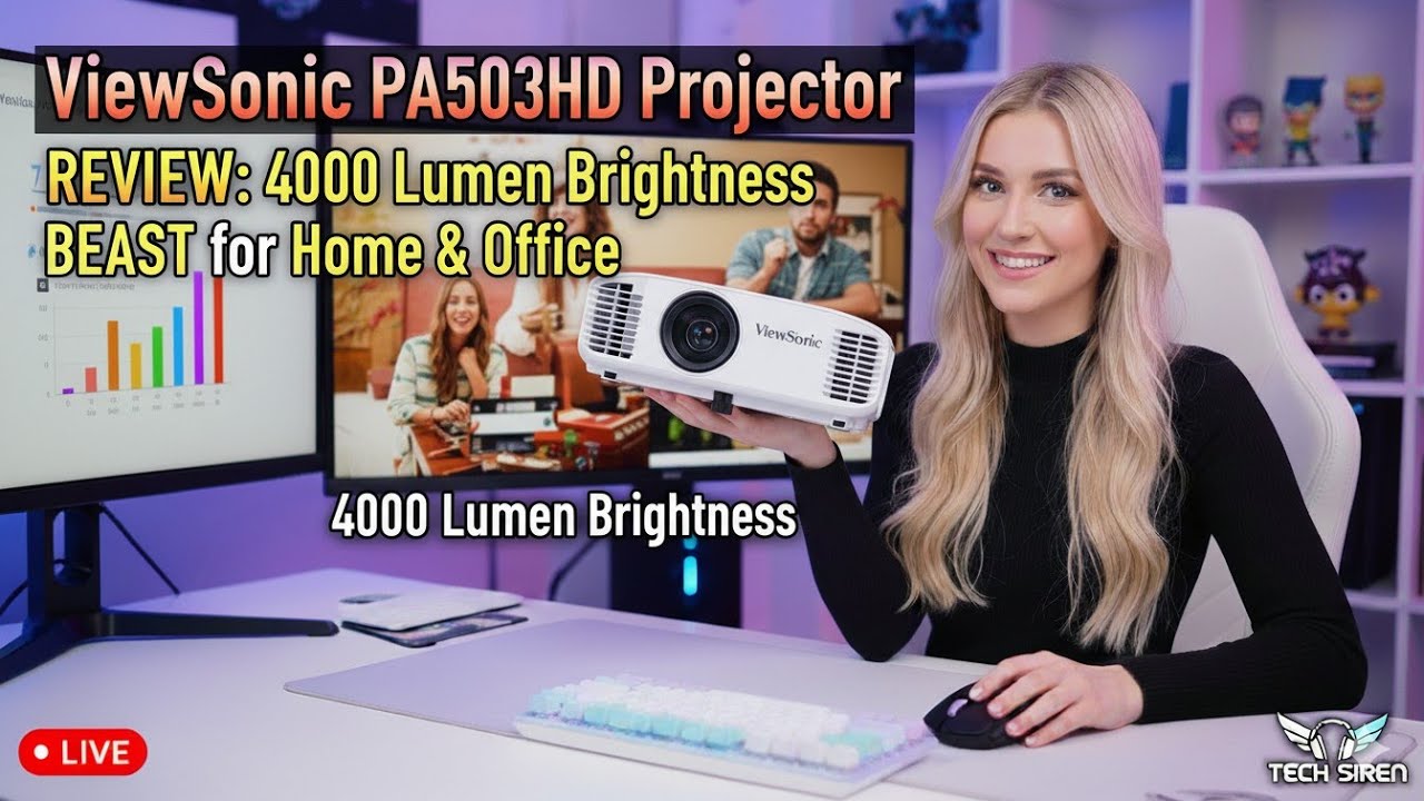 ViewSonic PA503HD Projector Review: 4000 Lumen Brightness BEAST for Home & Office