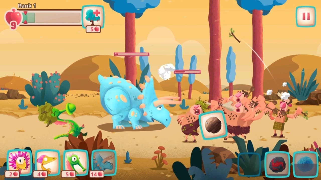 KHỦNG LONG ĐÁNH NHAU VỚI CON NGƯỜI | Dino Bash | Top Game Mobile Hay Android, Ios