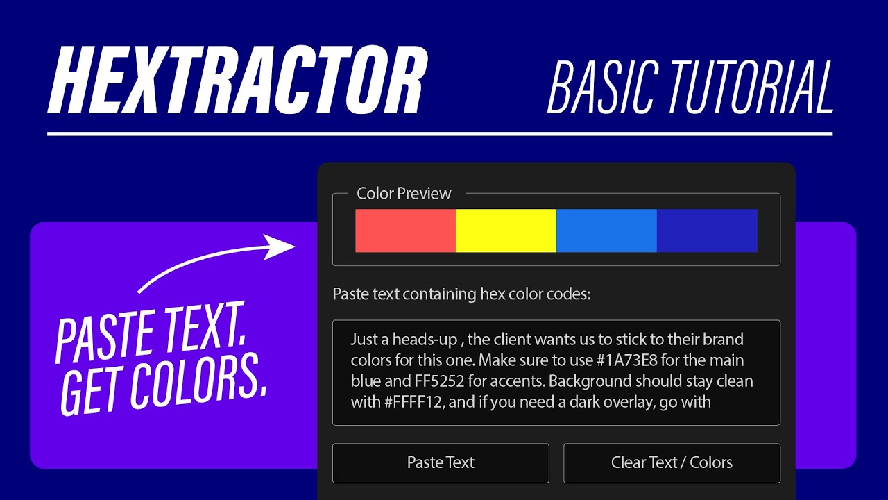 Hextractor for After Effects Tutorial