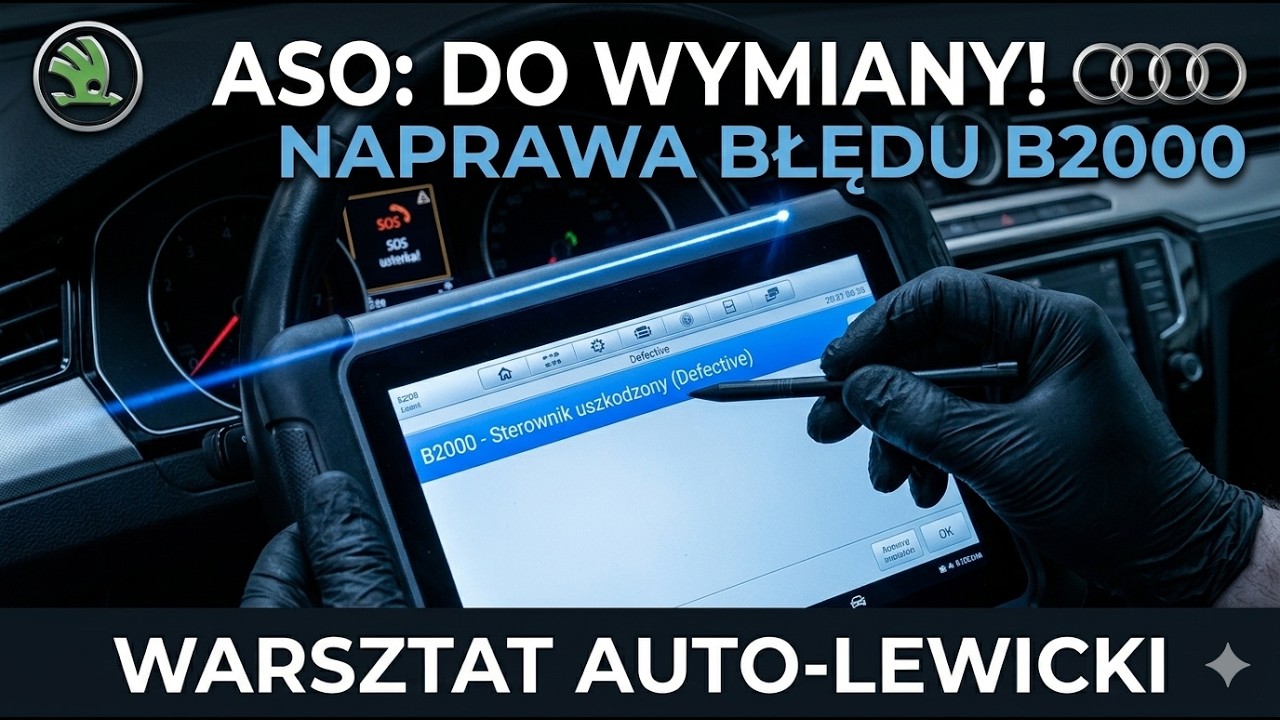 Błąd B2000 VAG (Defective ECU) &ndash; Naprawa sterownika w Passat B8 (Bez wymiany!)