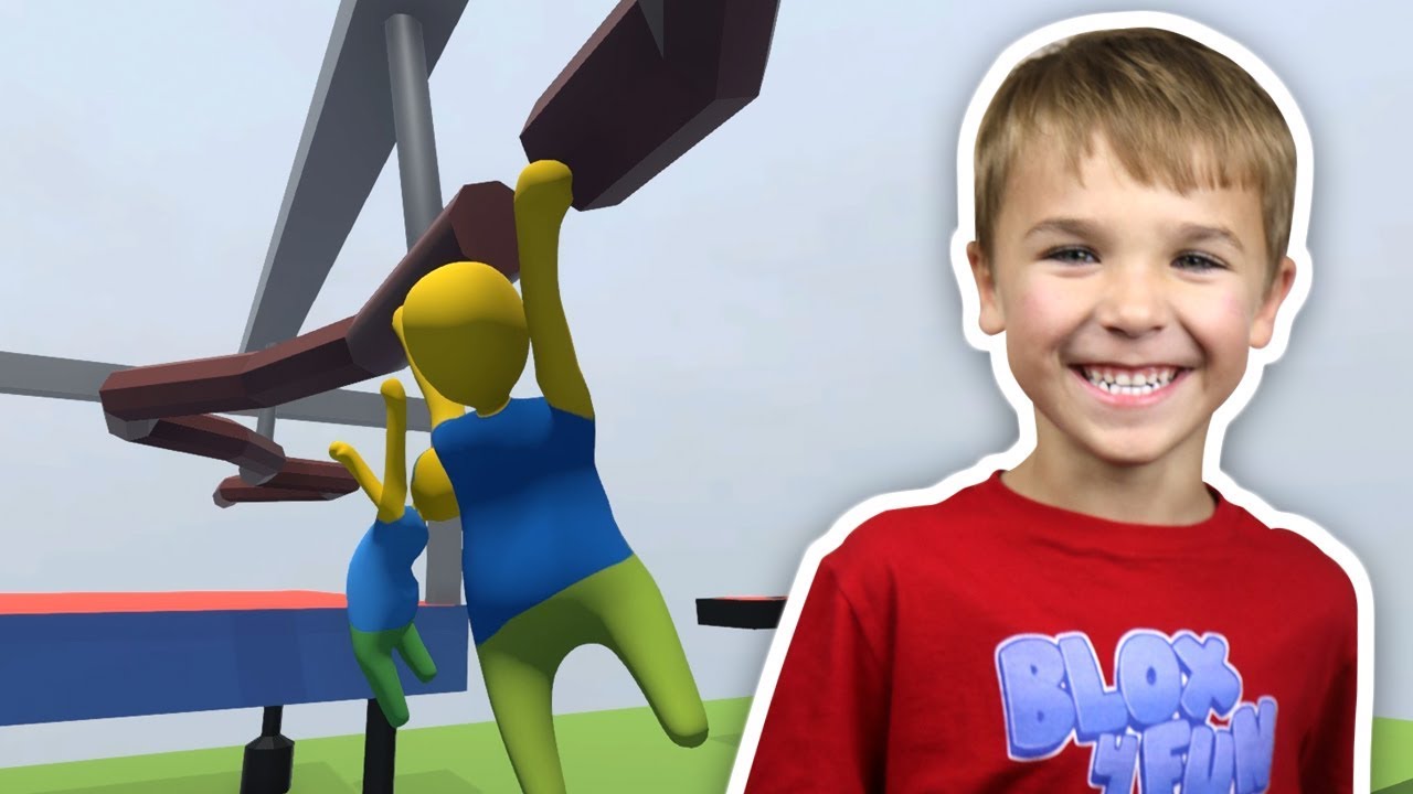 AMERICAN NINJA WARRIOR RACE in HUMAN FALL FLAT