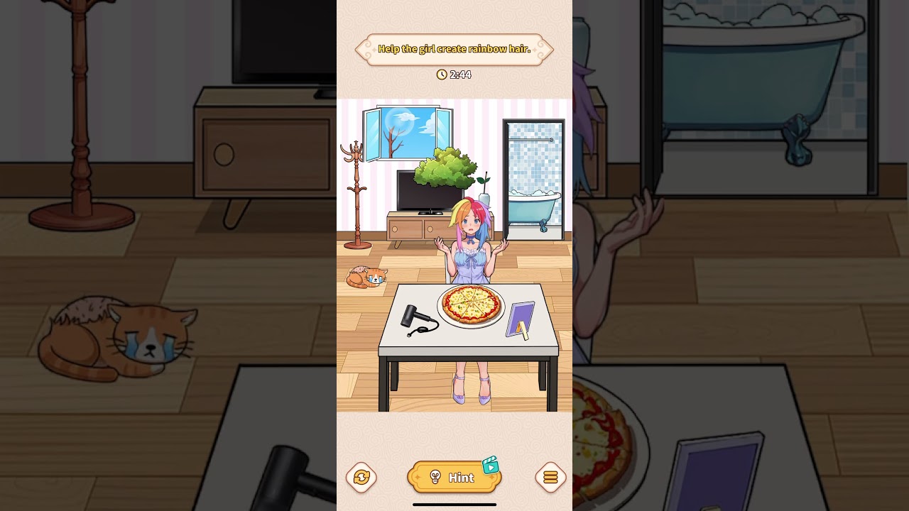 [Brain Puzzle Tricky Quest - Level 7] Help The Girl Create Rainbow Hair - Rainbow Hair.