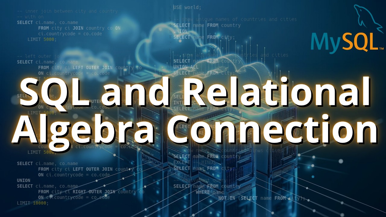 SQL & Relational Algebra Explained: Joins, Union, Intersect, and More! 🔥