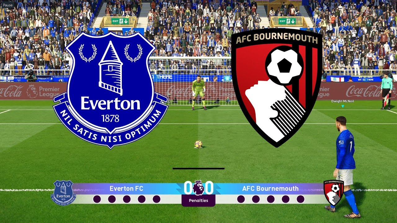 Everton vs Bournemouth : Penalties