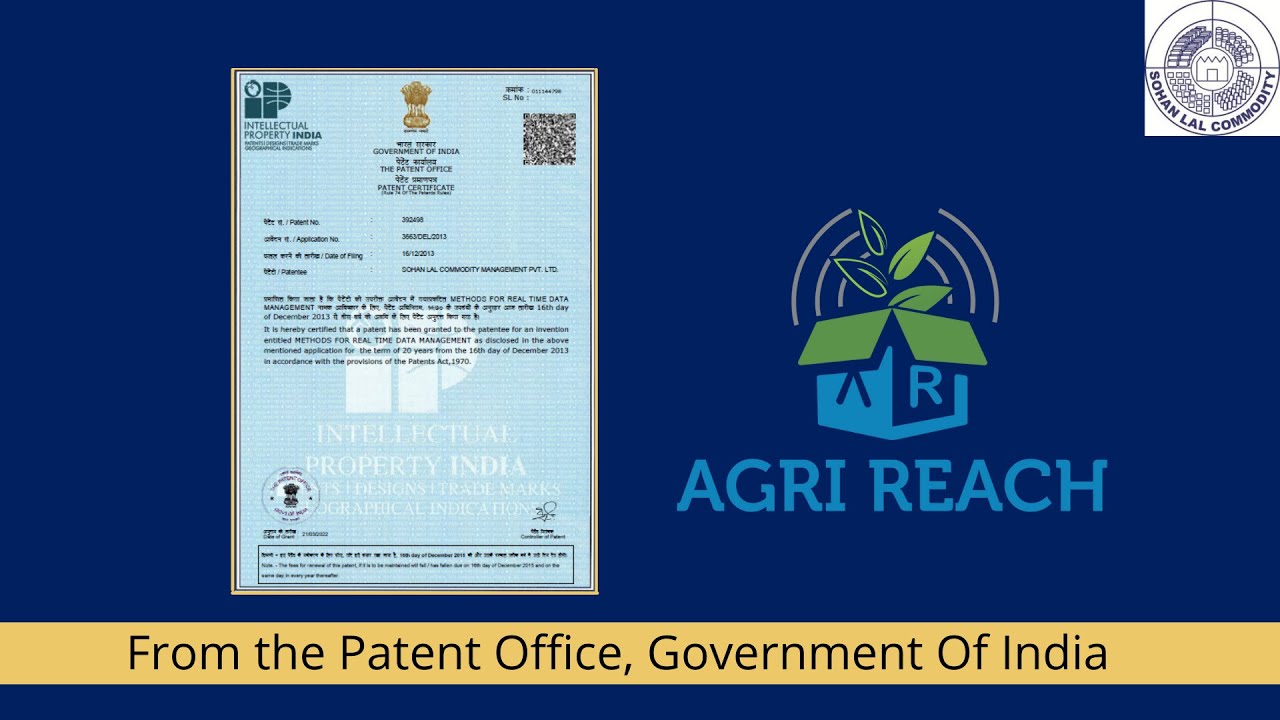 SLCM Group receives Patent for its &lsquo;Agri Reach&rsquo; Tech Platform
