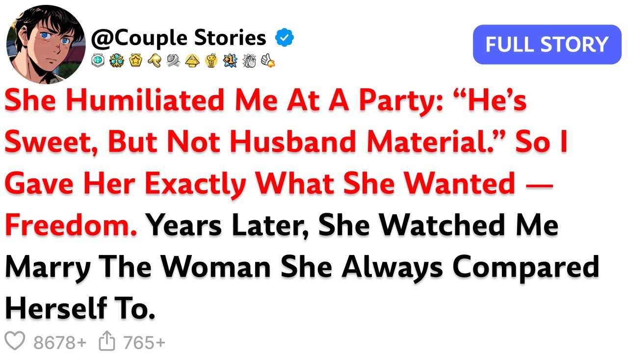 She Humiliated Me At a Party:“He’s Sweet, But Not Husband Material.”So I Gave Her Exactly What...