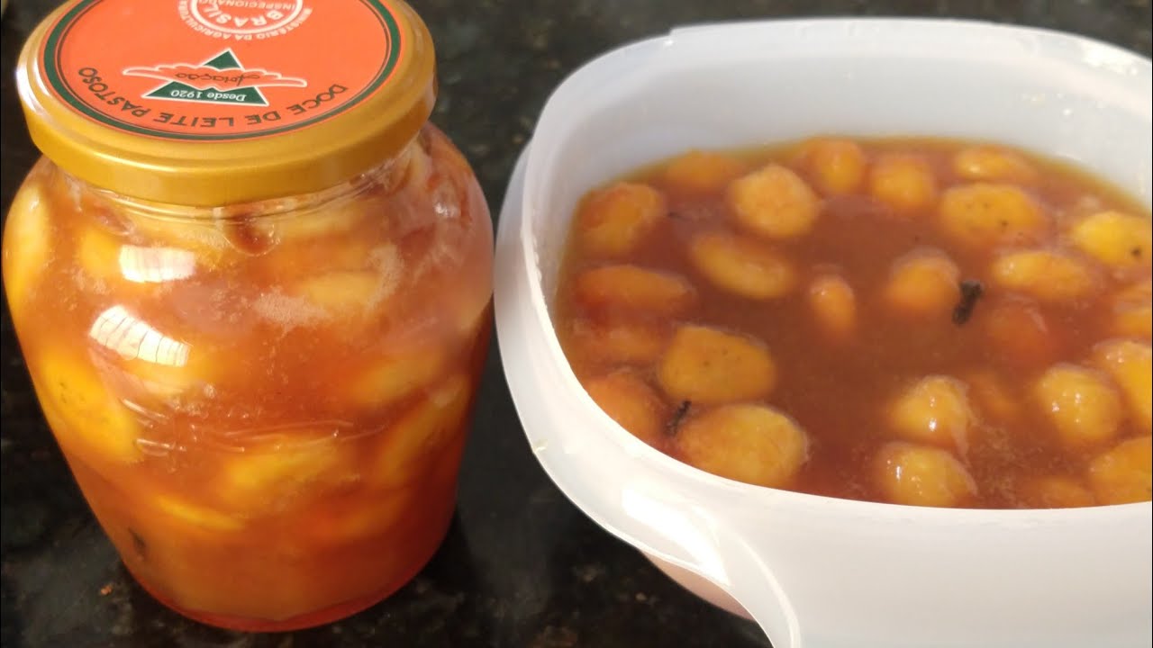 Doce de banana em calda maravilhoso para o faça e venda.