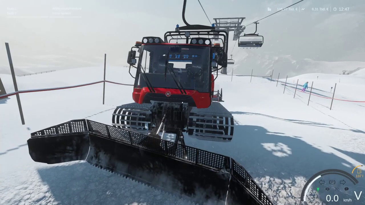 Mit dem PistenBully in die Station fahren! | #10 Winter Resort Simulator