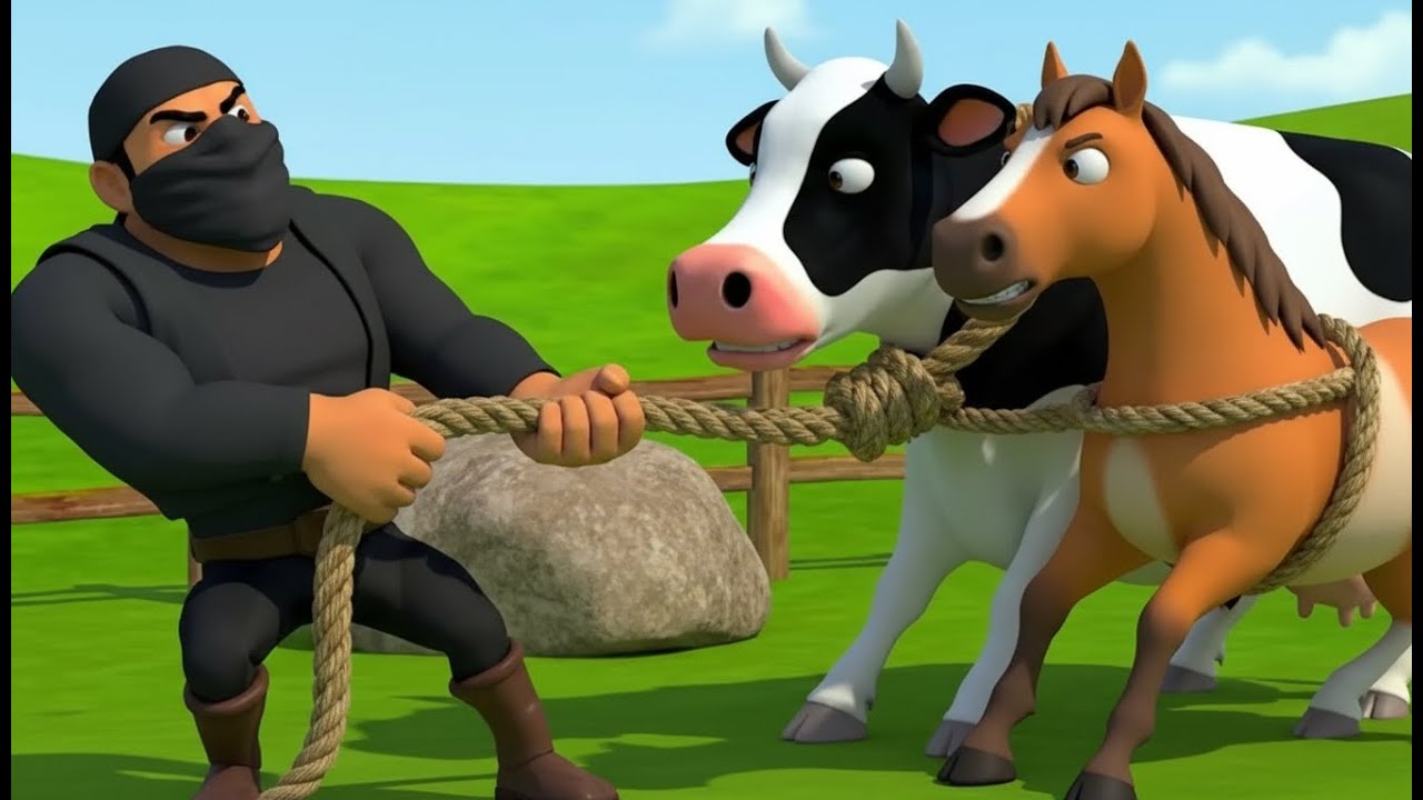 Old MacDonald’s Animals Stolen 😱 | Thief at the Farm | Kids Cartoon Story